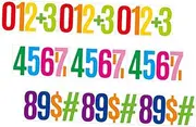 GETAJGHSD Mailbox Numbers Stickers 3 Sets of Self-Adhesive Address Decals Mailbox Leaves for Outdoor Use
