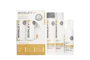 Bosley MD BosDefense Color Safe Starter Kit: Nourishing Shampoo 5.1+Volumizing Conditioner 5.1oz+Leave In Treatment 3.4oz 3pcs