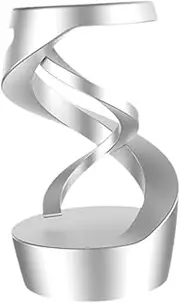 Generic Kinetic Desk Toy Relaxation Toy Focus Decorative Metal Adult Floating Ball, Silver
