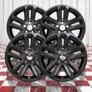Set of 4 Gloss Black 5 Split Spoke 18" Wheel Skins for 2011-2017 Ford Explorer