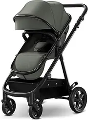 Mompush Meteor 2 x 2-in-1 Stroller with Pram Mode Compatible with Car Seat Adapter Included - Stable Stroller Combination, Strollers, Full Size