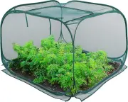 Pop up Mesh Plant Cover, Plant Protector for Raised Garden & Flower Bed, Net Cag
