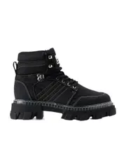Cleated Lace Up Hiking Boots 44,35,36 black