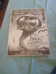 "Fear and loathing in las vegas" Newspaper Ad. Almost A4. New. Johnny Depp.