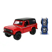Jada 1:24 Scale Just Trucks Ford Bronco Hard Top & Extra Wheels 1973 Diecast Toy
