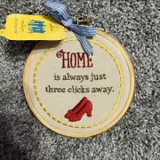 Hallmark Wizard Of Oz Hoop Art Wall Hanging Home is Just 3 Clicks Away 5.5"