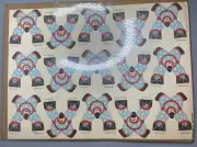 Rare COCA COLA Paper Circus Clown Penny Balancing Advertisement Unpunched Sheet