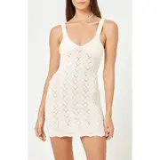 LSPACE Saffron Cover-Up Sweater Dress in Tapioca at Nordstrom, Size Large
