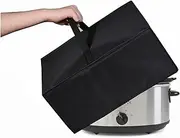 Slow Cooker Cover,Dustproof Waterproof Lid for Crock-Pot 7 Quart Oval Manual Slow Cooker(SCV700-S-BR) (Black)