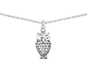 Sterling Silver Owl Choker
