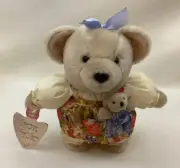 Hallmark Chrysantha Mom Sweet Pea Teddy Bear Plush 10.5" Mommy + Baby Plush New