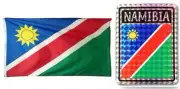 Wholesale Combo Set Namibia Country 3x5 3’x5’ Flag and 3"x4" Decal