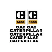 140G CAT Grader Scraper Caterpillar Tractor Vinyl Decals Sticker Set