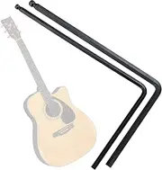 2PCS Guitar Truss Rod Wrench, 4mm 5mm Allen Wrench with Ball Ends, Hex Adjustment Wrench for Martin Acoustic Guitar, Deep or Narrow Truss Rod Adjustment Set for Guitar Bicycle - Black