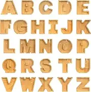 Personalized Wooden Letter Piggy Bank Alphabet Letter Decorative Sign Piggy Bank Makes a Perfect Unique Gift, Decor, Keepsake, or Savings Piggy Bank for Kids with Sticker for DIY (W)