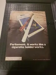 Parliament Cigarettes Vintage Print Ad 1973 8x11 Great To Frame