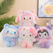4-pack Sanrio Plush Stuffed Animals Hello Kitty Cinnamoroll Kuromi My Melody