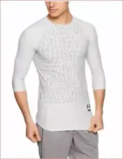 UNDER ARMOUR men shirt jersey heatgear fitted 1321966 white XL