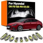 Interior LED Car Bulb Dome Map Light Kit, For i30 FD GD PD 2007-2015 2016 2017 2018 2019 2020 2021 2022