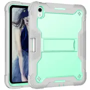MCC Impact Shockproof iPad (A16) 11-inch 11th Gen 2025 Case Cover Apple iPad11 [Grey+Mint]