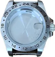 Watch Case Stainless Steel 40mm Brand Mineral Crystal Waterproof 3atm Fits 2813 8215 Automatic Movement Watch case