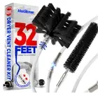 Dryer Vent Cleaner Kit Lint Brush Drill Attachment Duct Cleaning Tool Snake 32FT
