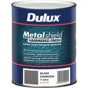 Dulux 1L Metalshield Hammered Finish Paint Charcoal