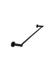 Meir Single Towel Rail 60cm Round Matte Black MR01-SR60