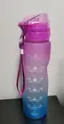 32oz Motivational Drinking Water Bottle with Time Marker Leakproof BPA Free