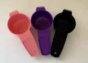 New Tupperware Mini STRAINER Sifter Colander Tea Leaves Powdered Sugar SET OF 3