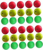 Abaodam 30Pcs Fishing Foam Float Accessories Durable Buoyant Fishing Tackle for Sea Lake Stream and Surf Fishing Bright Colors for Easy Visibility
