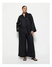 [Commonry] Linen Pant in Black