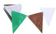 NULYLU Football Party Banner Pre-strung Garland Football Birthday Decorations Triangle Flags Banner Sports Theme Party Decor