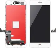 Syart Screen for iPhone 7 4.7 Inch LCD Display Touch Digitizer Frame Assembly with Tempered Glass (White)