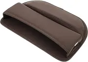 Ciieeo Car Seat Gap Filler and Organizer Durable PU Storage Box for Phones Keys Cards Vehicle Accessory Light Brown Auto Seat Storage