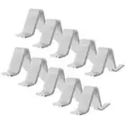 10 Pcs File Cabinet Accessories Metal Cupboard Shelf Clips Clasps