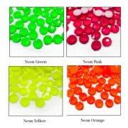 Glower® Neon Premium Hotfix Rhinestone Flat Back