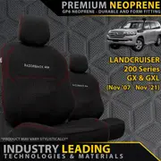 Toyota Landcruiser 200 Series - GX & GXL - GP6 Premium Neoprene 2x Front Seat Covers (Available)