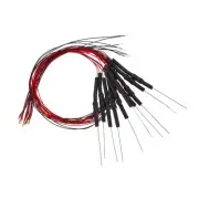 10pcs Pre-soldered Surface Mounted LED White Light Emitting Diode 0603 DC 6-18V