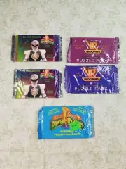 Vintage 90s Power Rangers Trading Cards Unopened Pack Of 5 Nonsport Collectibles