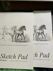 80 sheets SKETCH PAD 9x12 Sketchbook Premium Quality Drawing Art Paper Book NEW@