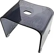 Senko Samira 65351 Bath Chair, Size M, Height: Approx. 9.8 inches (25 cm), Approx. W 13.0 x D 9.4 x H 9.8 inches (33 x 24 x 25 cm), Gray