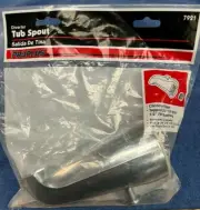 Proplus 7921 Bathtub Spout w/ Top Diverter 3/4" FIP With 1/2" FIP Bushing,Chrome