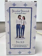 NIB December Diamonds LGB Love Wedding Two Brides We Do Cake Topper Decor 6"x3"