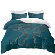 Underwater Art Giant Octopus Quilt Cover
