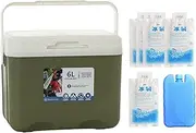 Pegciuho Ice Box Chest, Insulated Cooler, with Ice Pack Cold Case for Beach BBQ Hiking Party