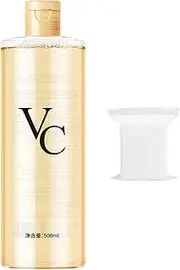 VC Toner Intensive Brightening, Vitamin C Moisturizing Toner, Hydrating Facial Toners with Hyaluronic Acid & Centella Asiatica – Minimizes Pores & Soothes Dry, 500 ml (17.6 fl oz),1pcs