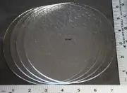 4 - 6" CIRCLES OF CLEAR BULLSEYE 3mm THICK GLASS 90 COE TESTED COMPATIBLE