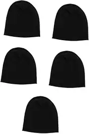 [BESPORTBLE] Ski Knitted Hat Hats for Men Windproof Hat Ear Protection Knitted Cap Brimless Hats Balaclava Knit Cap Sports Brimless Hat Warming Hat Brimless Cap Polyester Black