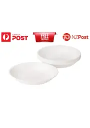 Livingware Pasta Bowl Set 6 Piece Set White Corelle Dishwasher/Microwave AU/NZ